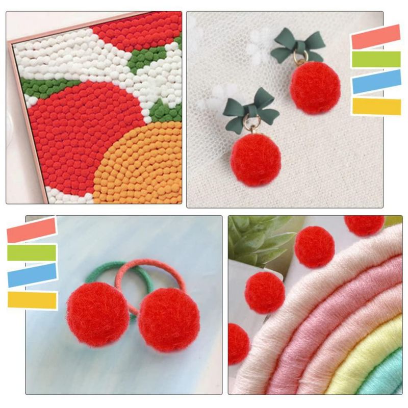 Pompones MORFEN 150 uds 25 cm Rojo - Suministros de Manualidades