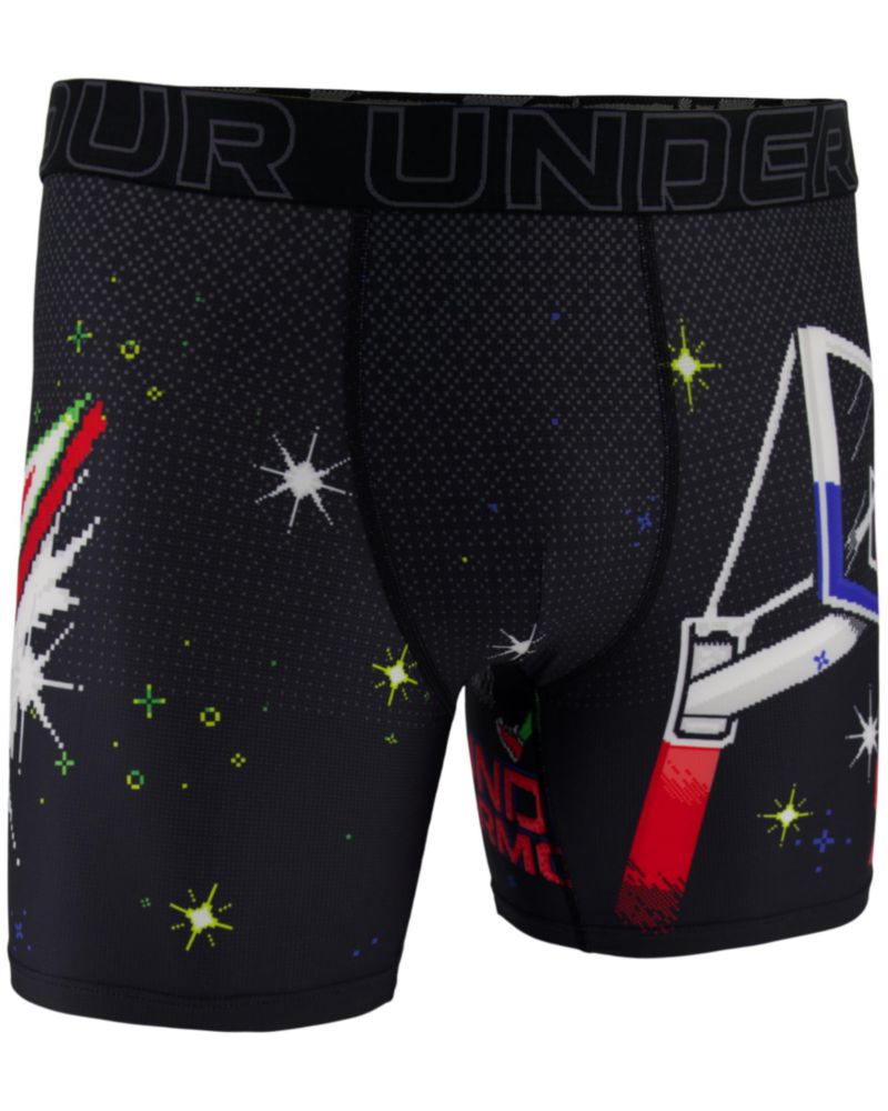 Calzoncillos Under Armour tipo slip de 15 cm paquete de 1 negro/rocio