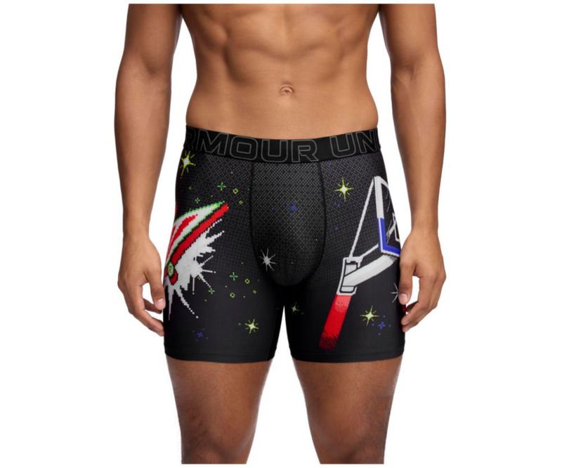 Calzoncillos Under Armour tipo slip de 15 cm paquete de 1 negro/rocio