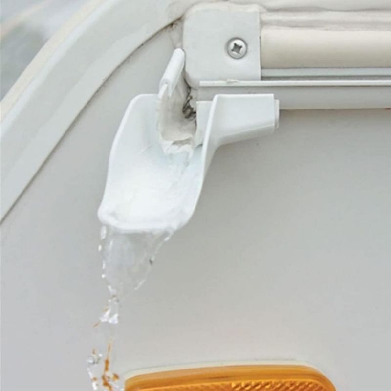Desagües de Canalón para Autocaravana Zhiqinge Blanco - Pack de 4