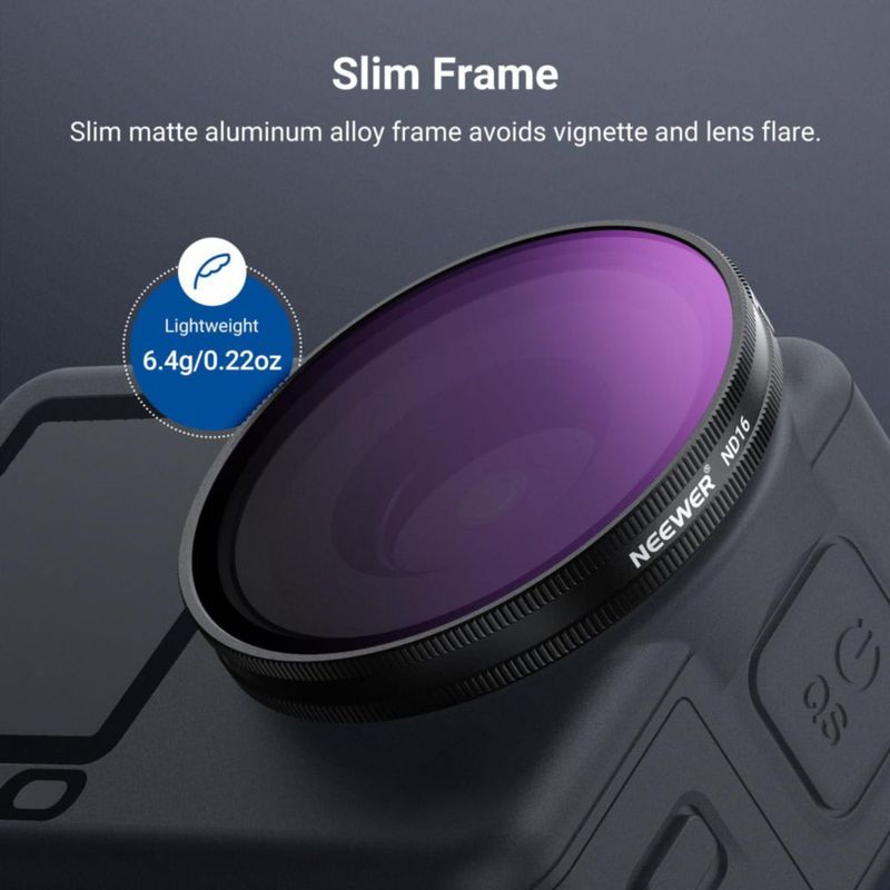 Juego de filtros NEEWER para DJI Osmo Action 6 paquete de 4 ND/CPL