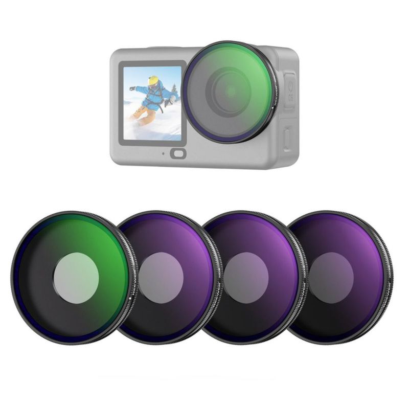 Juego de filtros NEEWER para DJI Osmo Action 6 paquete de 4 ND/CPL