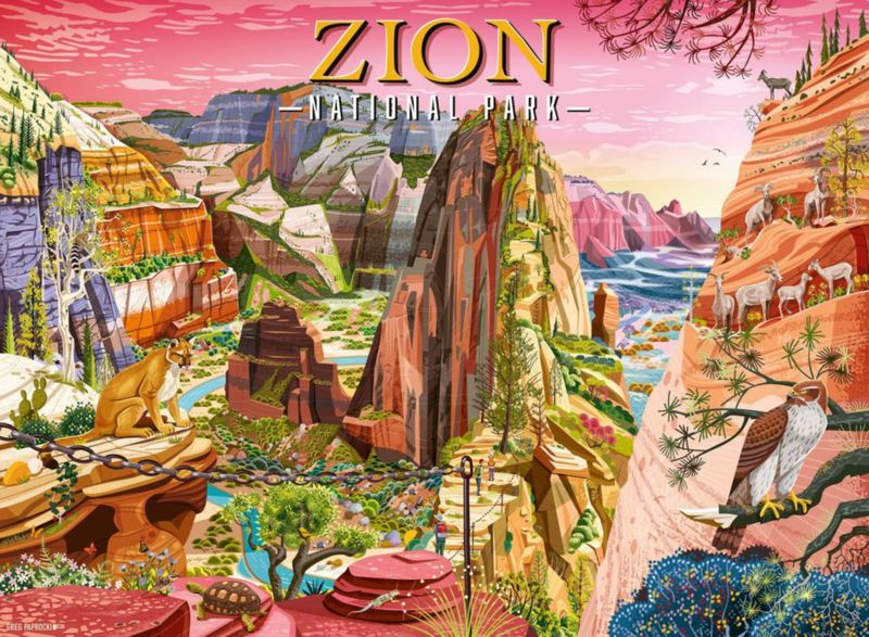 Rompecabezas Ravensburger de 500 piezas del Parque Nacional Zion