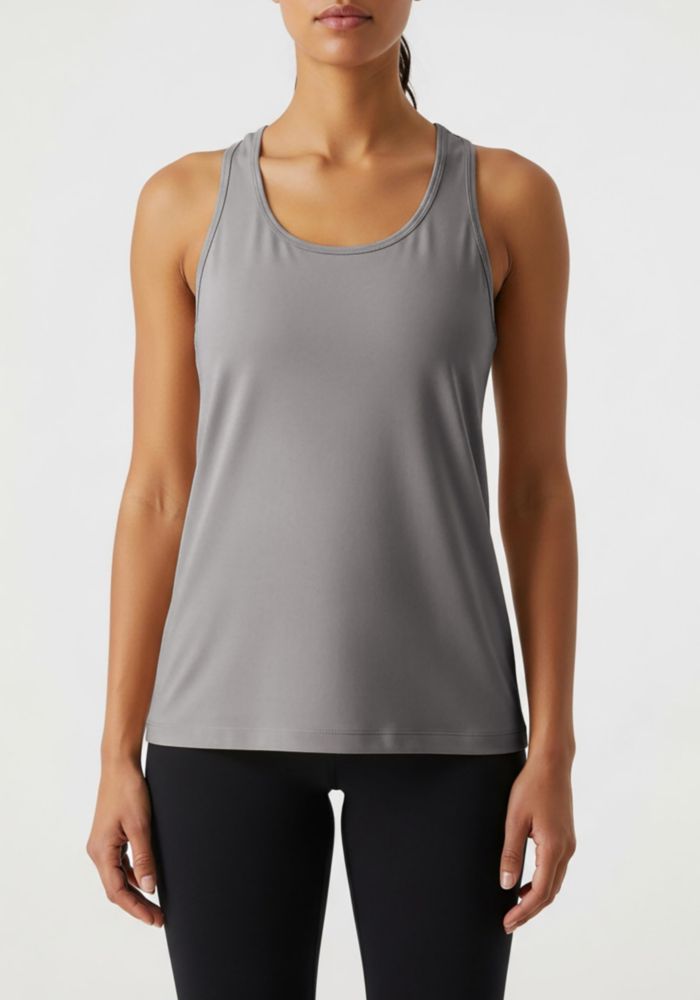 Top sin mangas Sexy Basics de espalda cruzada Dry-Fit para mujer