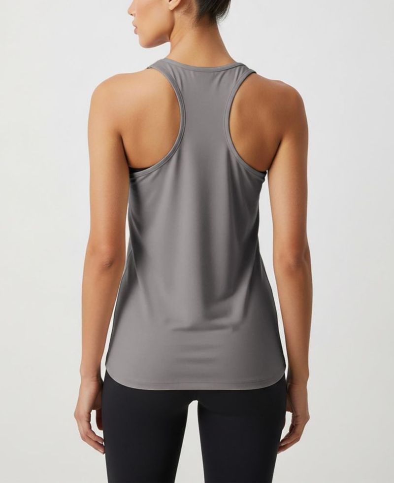 Top sin mangas Sexy Basics de espalda cruzada Dry-Fit para mujer