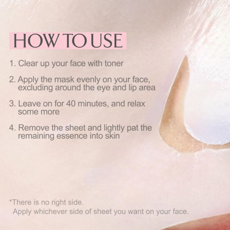 Mascarilla Facial LA MUSE Biocelulosa 5 Unidades Hidratante Reparadora