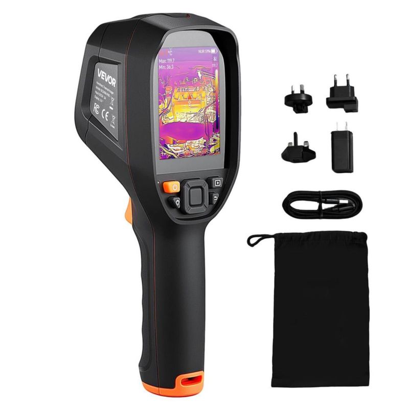 Cámara térmica VEVOR 512x384 LCD de 345" -4°F‑1022°F
