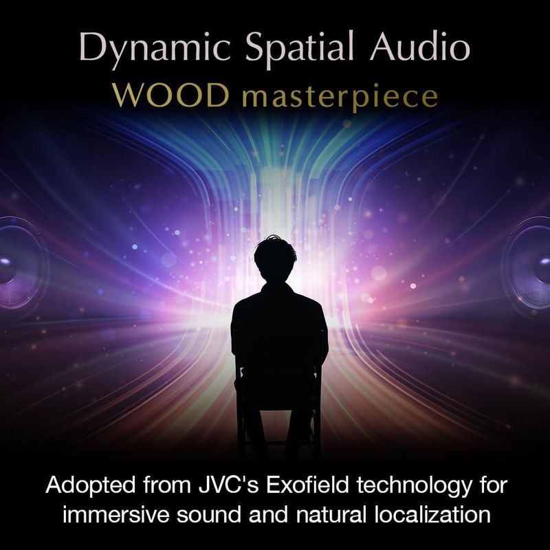 Auriculares JVC Wood Masterpiece True Wireless Negro