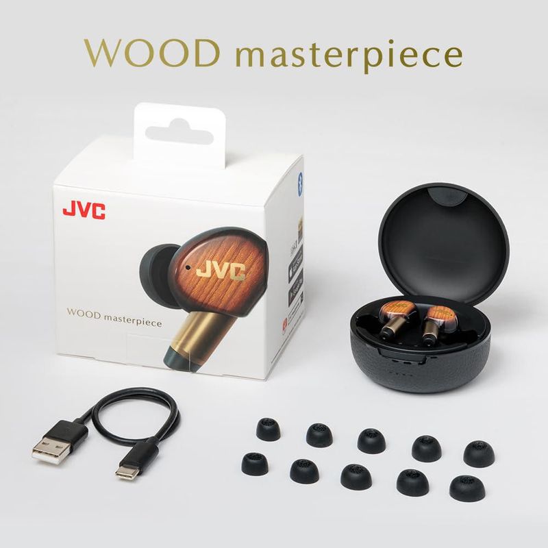 Auriculares JVC Wood Masterpiece True Wireless Negro