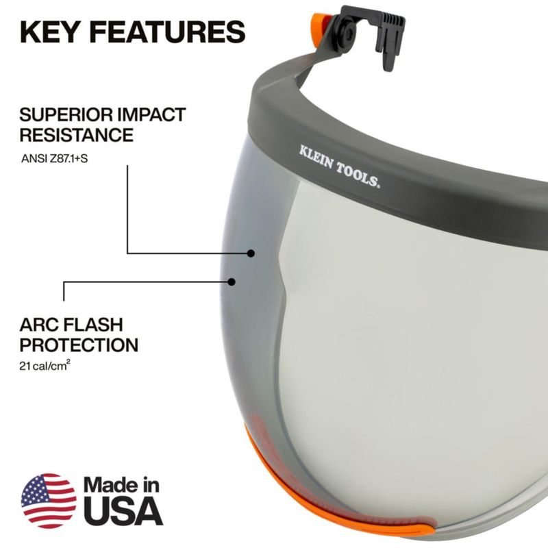Visor Facial KLEIN TOOLS 21 cal/cm² Protección contra Arco Eléctrico (EPP)