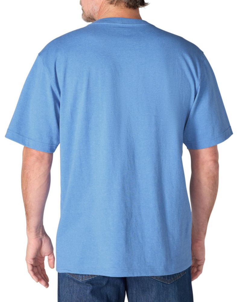 Camiseta Carhartt K87 Azul Grisáceo Medio con Bolsillo