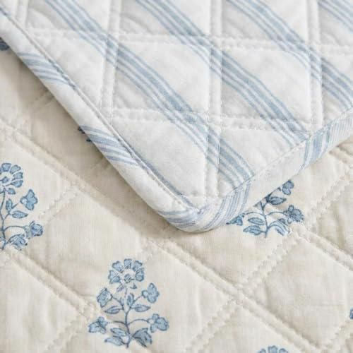 Juego de colcha Queen reversible de algodón Martha Stewart