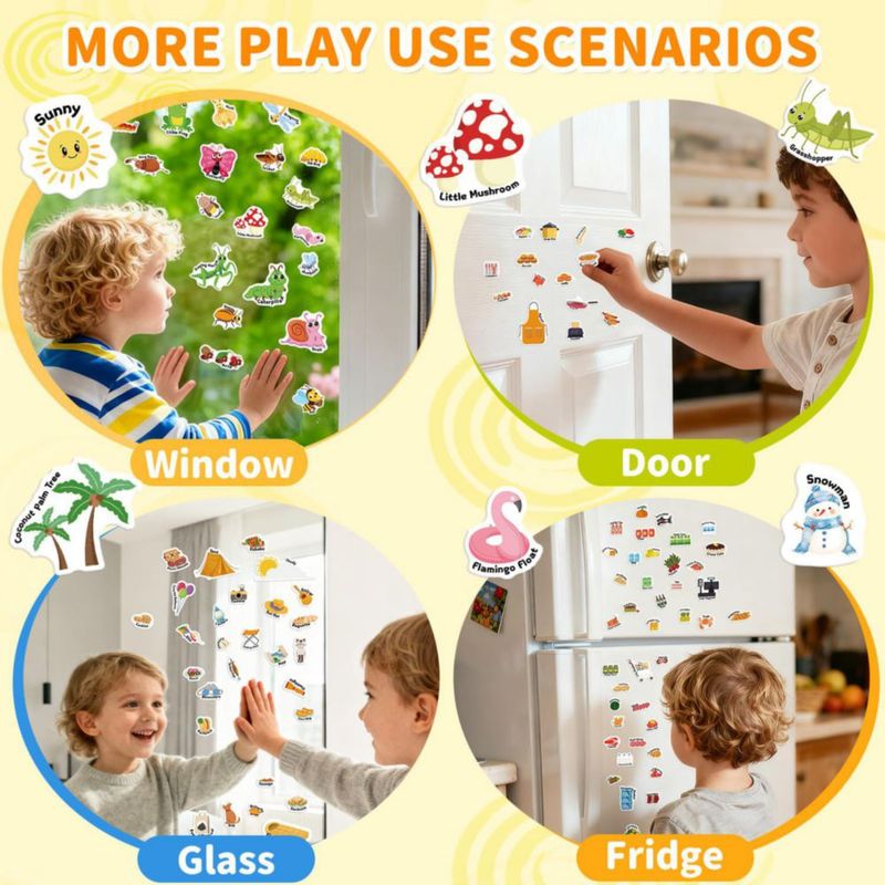 Libro de pegatinas CREATIVETREES – 3 juegos reutilizables de gel