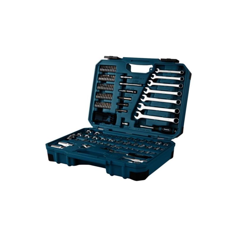 Juego de llaves Makita de 120 piezas azul/negro