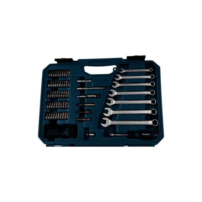 Juego de llaves Makita de 120 piezas azul/negro