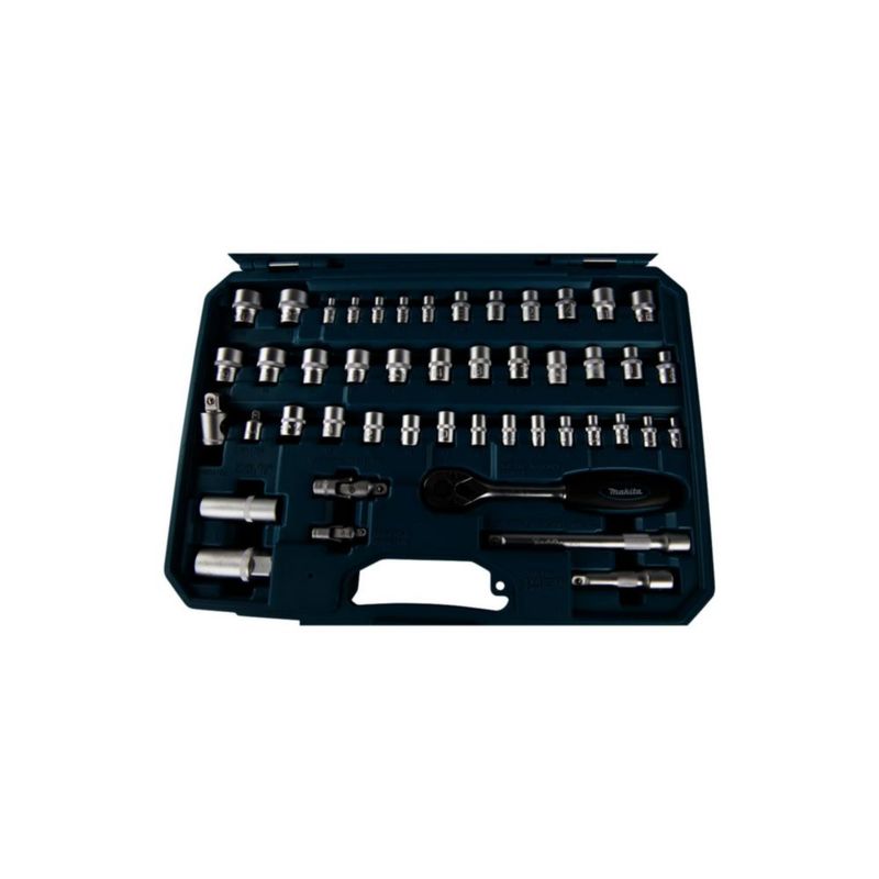 Juego de llaves Makita de 120 piezas azul/negro