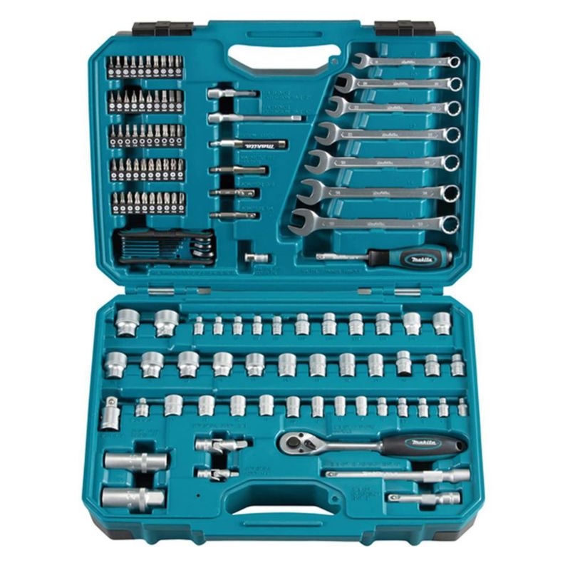 Juego de llaves Makita de 120 piezas azul/negro