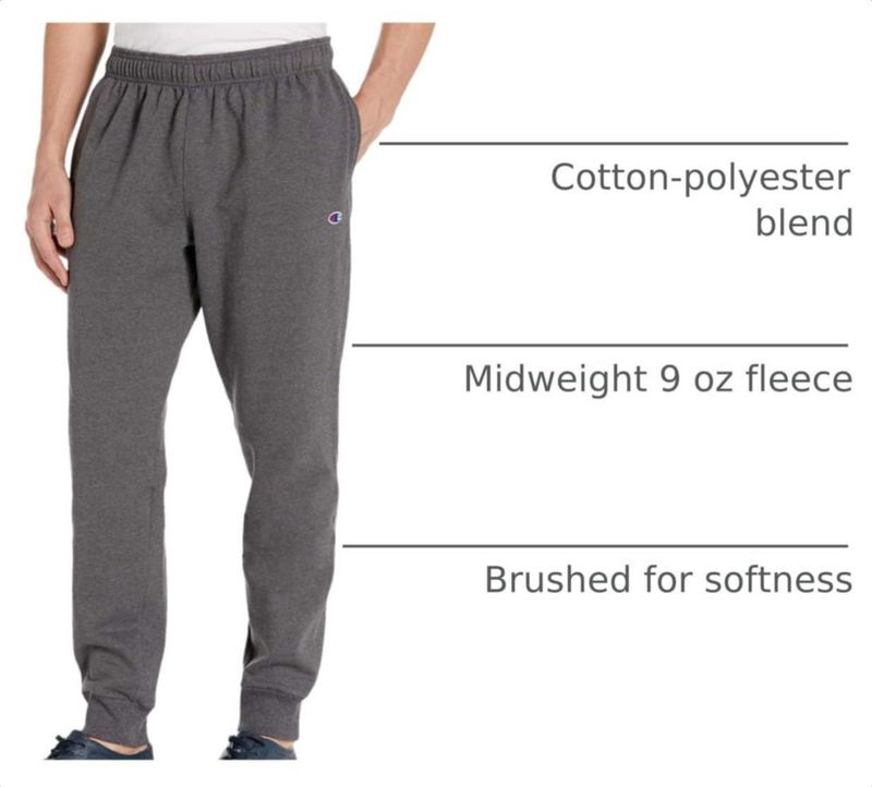 PANTALONES Champion Powerblend Fleece Joggers Grande Alto