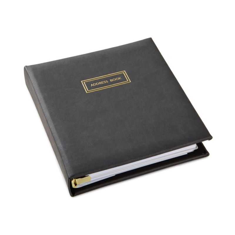 Libreta de direcciones Hallmark 18 cm Carbón recargable