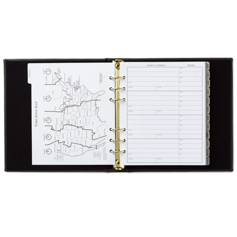 Libreta de direcciones Hallmark 18 cm Carbón recargable