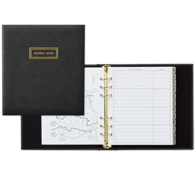 Libreta de direcciones Hallmark 18 cm Carbón recargable