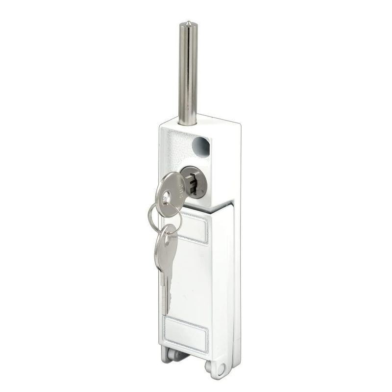 Cerradura Prime-Line U 9919 para Puerta Corredera de Patio Blanca