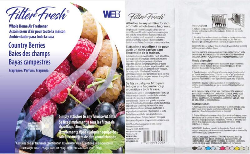 Ambientador Filter Fresh WEB para todo el hogar Country Berries