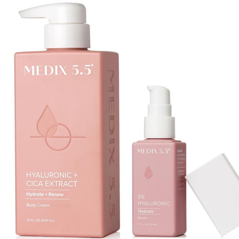 Set de Crema Corporal Medix 5.5 Ácido Hialurónico 444 ml + 50 ml