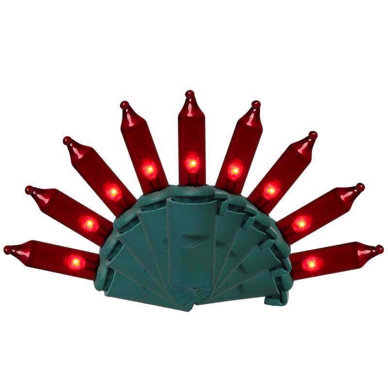 Bombilla CMAS Classic LED roja Celebrations 100 unidades 75 m