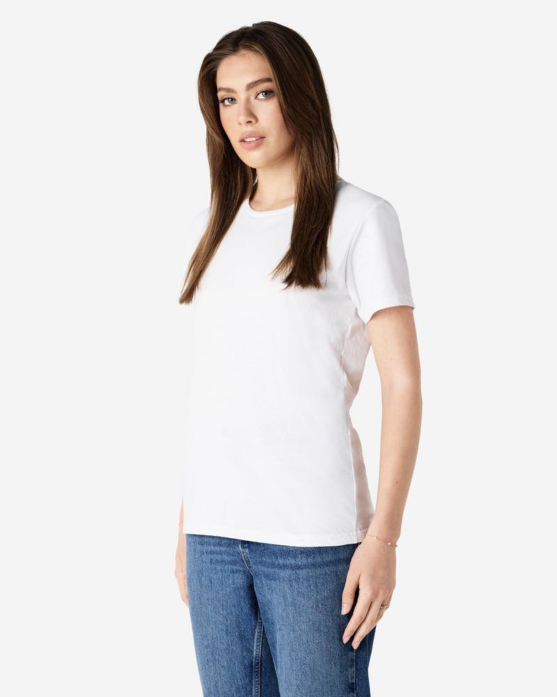 Camiseta Gildan G64000L para mujer blanca pack de 2 talla grande