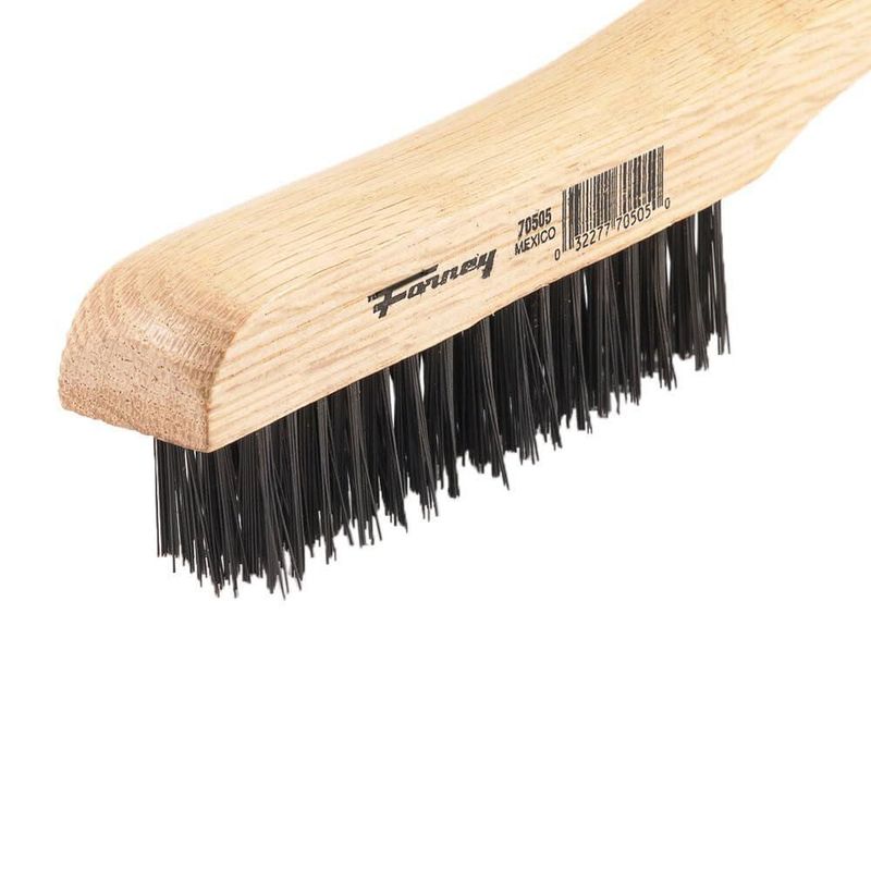 Cepillo para rayar alambre Forney 70505 acero al carbono mango de madera 26 cm