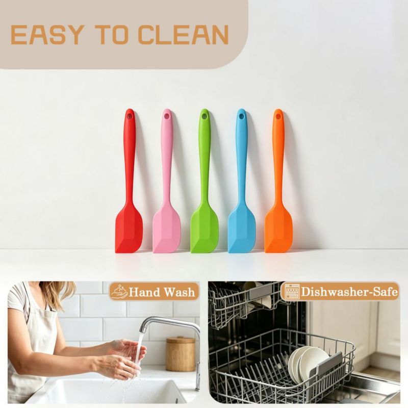 Espátula Hokisei de Silicona 21 cm – Set de 5 piezas