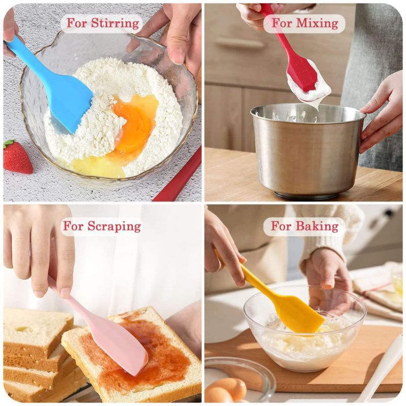 Espátula Hokisei de Silicona 21 cm – Set de 5 piezas