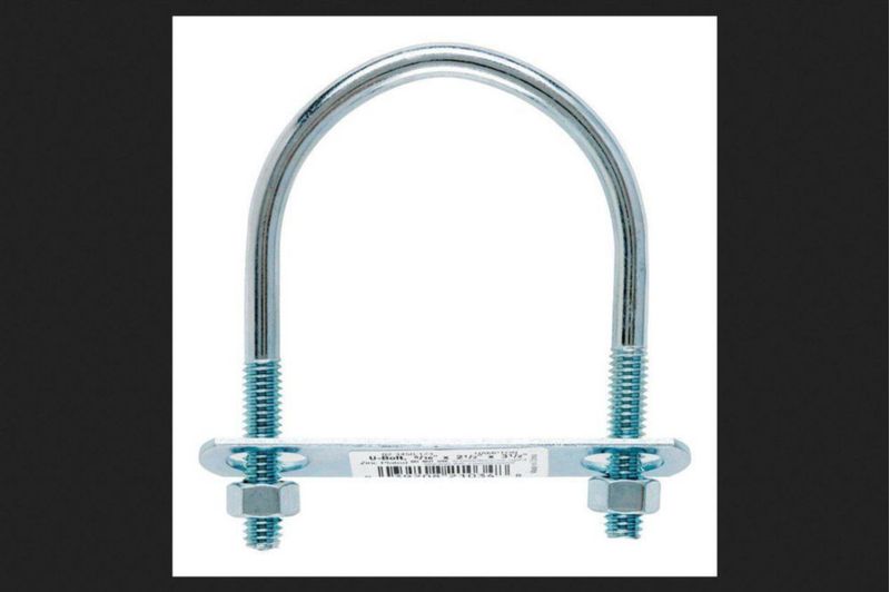 Perno en U de acero galvanizado Bolt Hampton de 8 mm x 6 cm x 9 cm