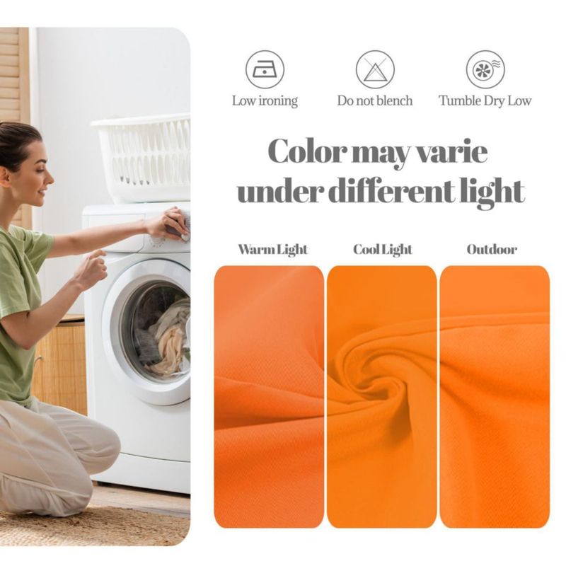 Servilletas de Tela PLOYMONO 43 cm Naranja – Pack de 8 – Poliéster
