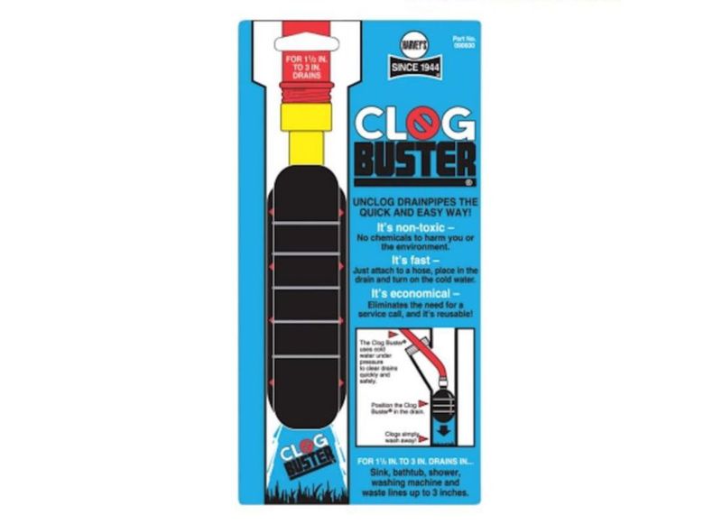 Desatascador de desagües Harvey Clogbuster para 1.5-3 pulgadas Tuberías