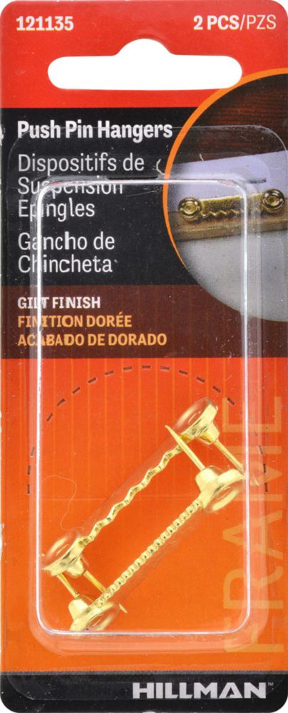 Picture Hanger Hillman 121135 paquete de 2 alfileres grandes