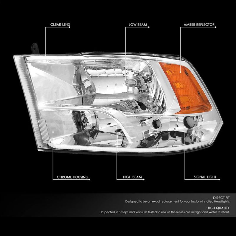 Faros DNA MOTORING Ram 1500-5500 Cromo Ámbar
