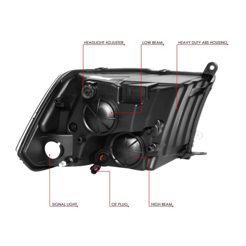 Faros DNA MOTORING Ram 1500-5500 Cromo Ámbar