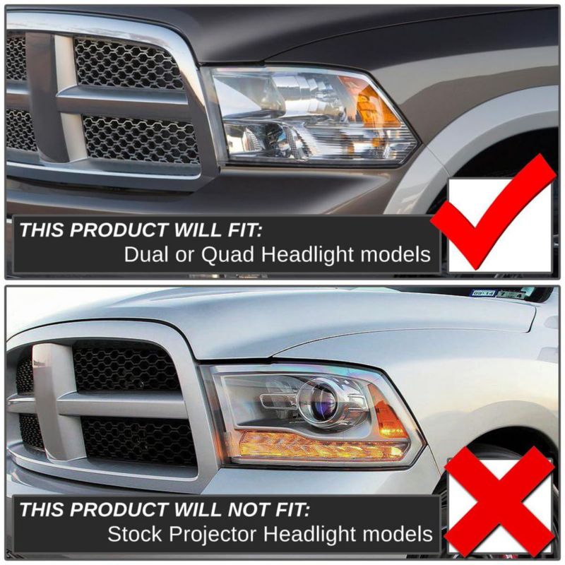 Faros DNA MOTORING Ram 1500-5500 Cromo Ámbar