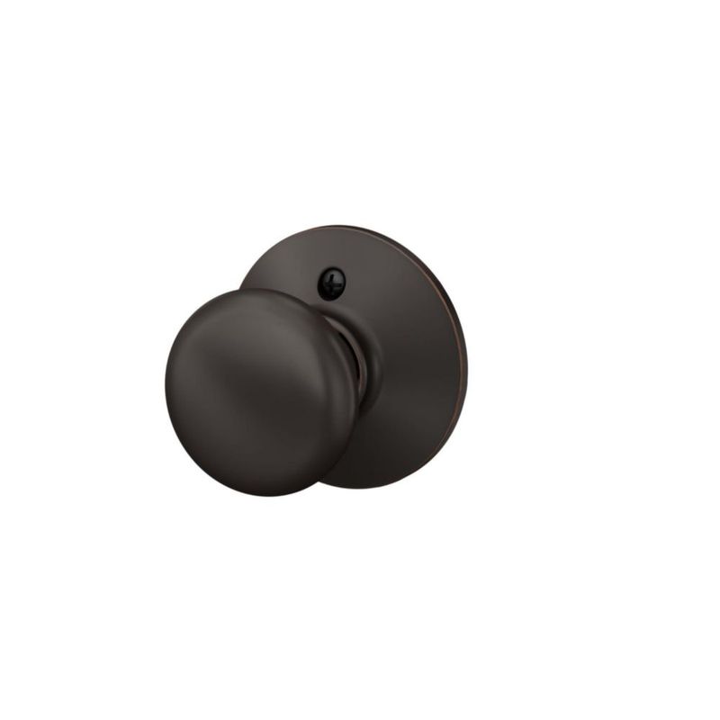 Pomo de puerta Schlage F170 PLY 716 bronce envejecido que no gira