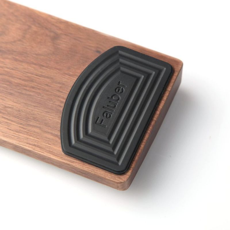 Reposamuñecas Faluber de Madera de Nogal 30 cm Ergonómico