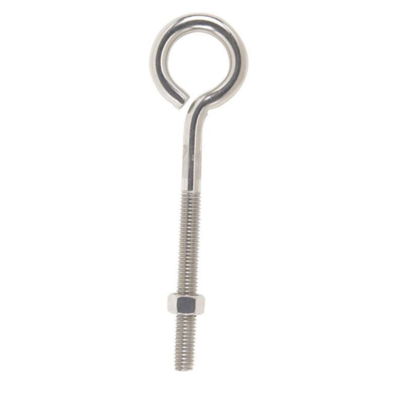 Eyebolt de acero inoxidable de 1 cm x 15 cm x 08 cm tuerca incluida