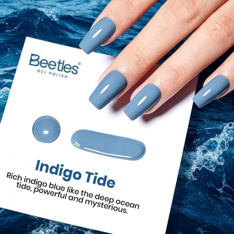 Esmalte de gel Beetles – Indigo Tide 15 ml