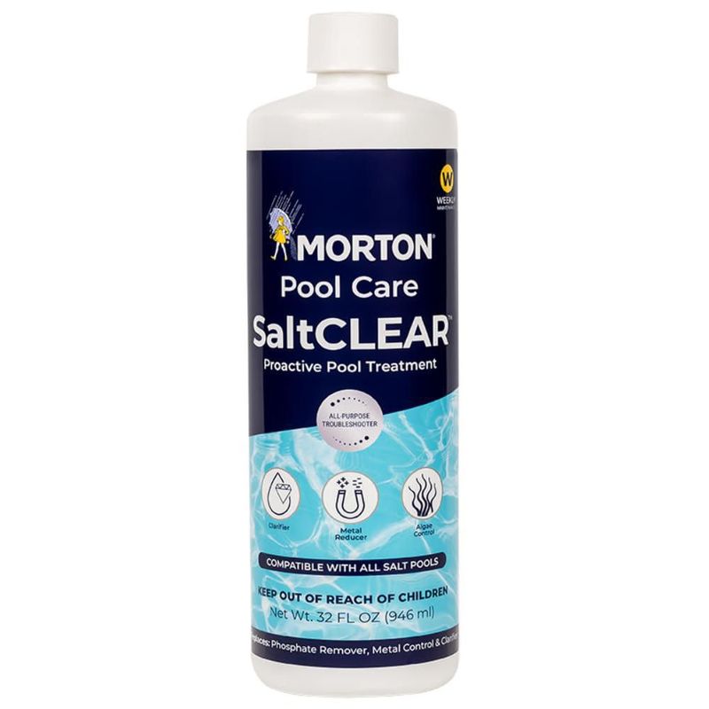 Clarificador y potenciador de piscinas Morton SaltClear 946 ml