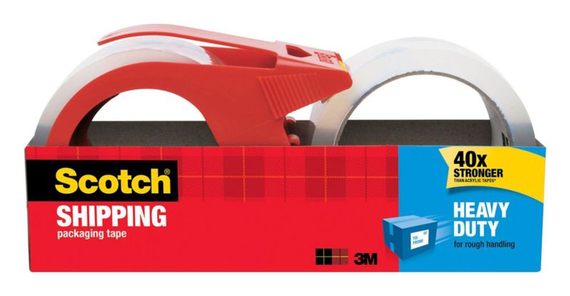 Tape Scotch 3850S para envíos pesados 48 cm x 349 m