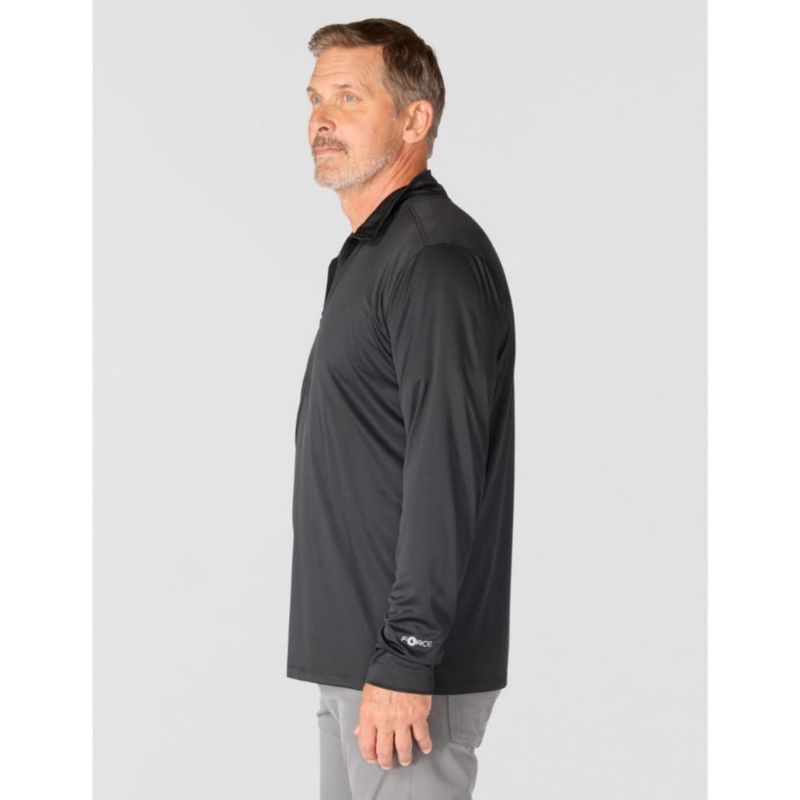 Camisa Carhartt Force Media Cremallera Negra XXL