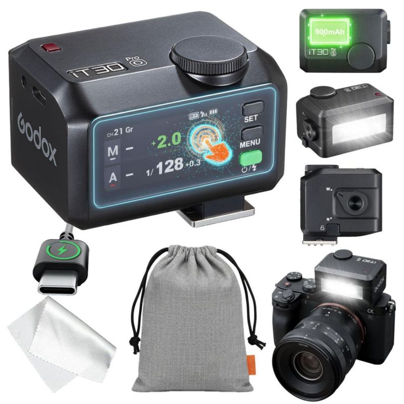 Flash para cámara GODOX iT30 Pro O TTL inalámbrico HSS 1/8000 s