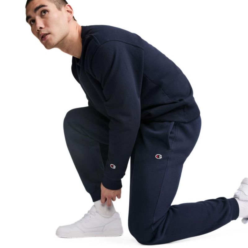 Pantalón jogger Champion Original Navy para hombre talla grande alta 81 cm