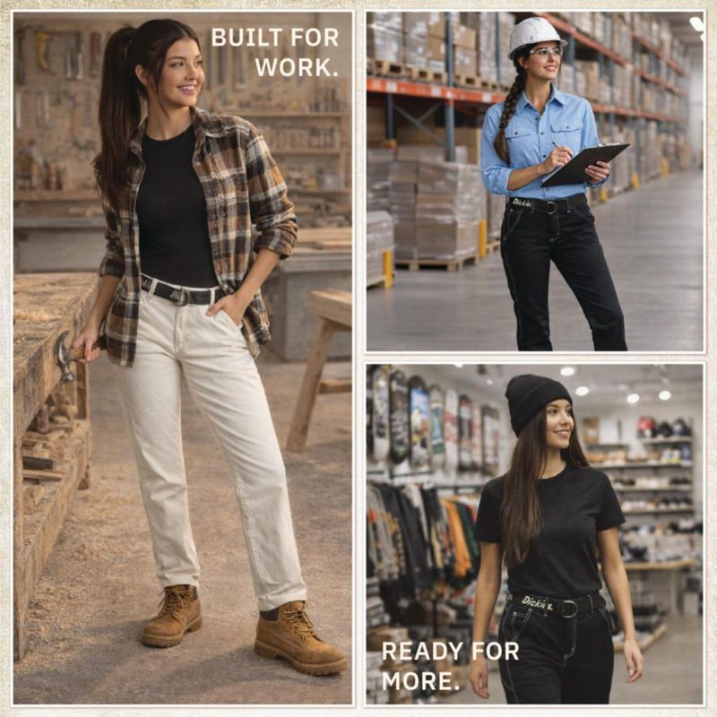 PANTALONES Dickies Mujer Carpenter Pierna Recta 32"